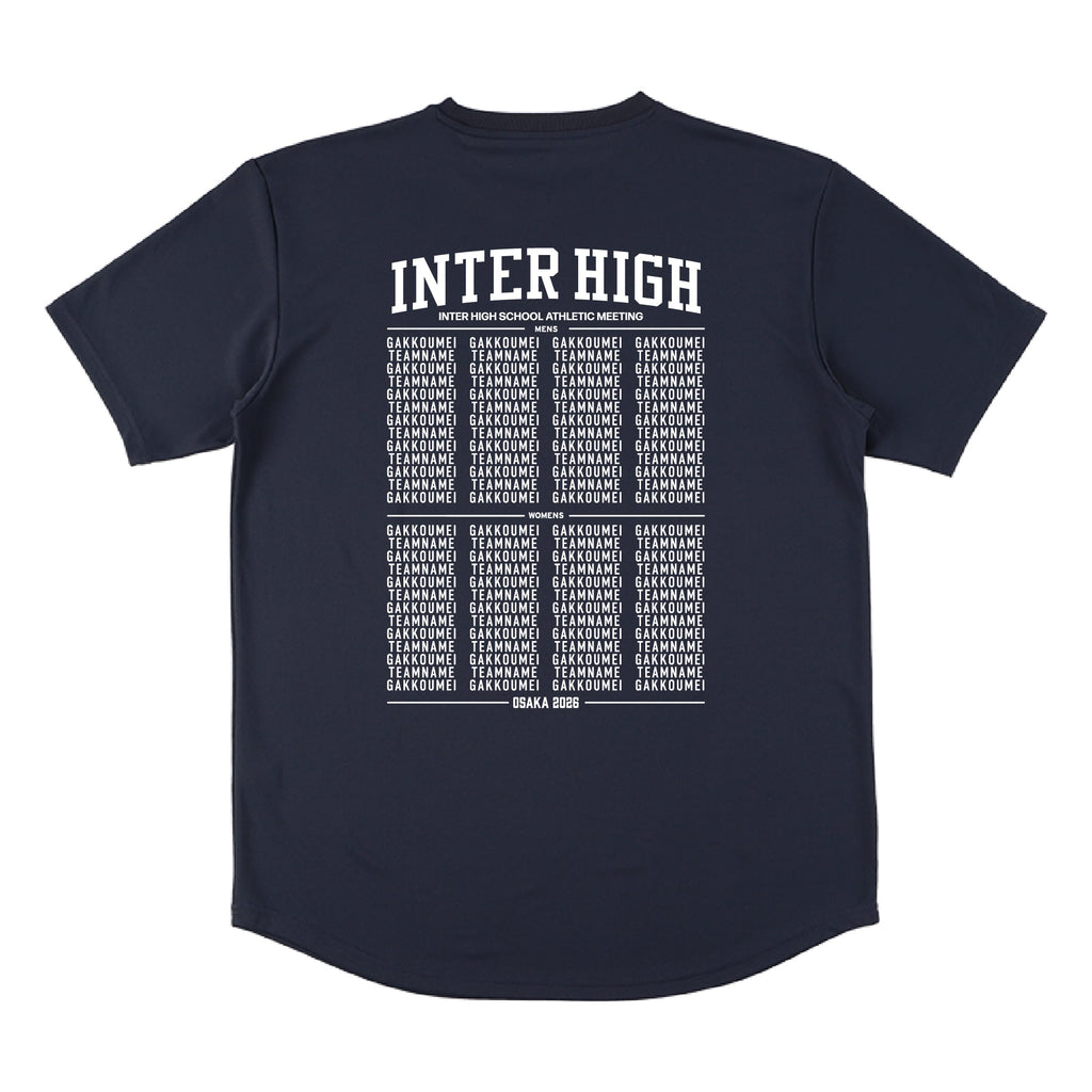 大会出場校名入り スポーツTシャツ(半袖)