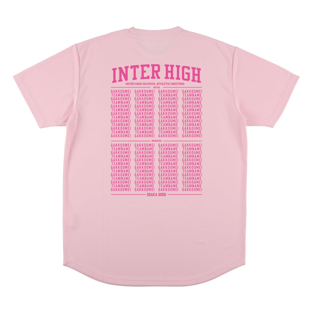 大会出場校名入り スポーツTシャツ(半袖)
