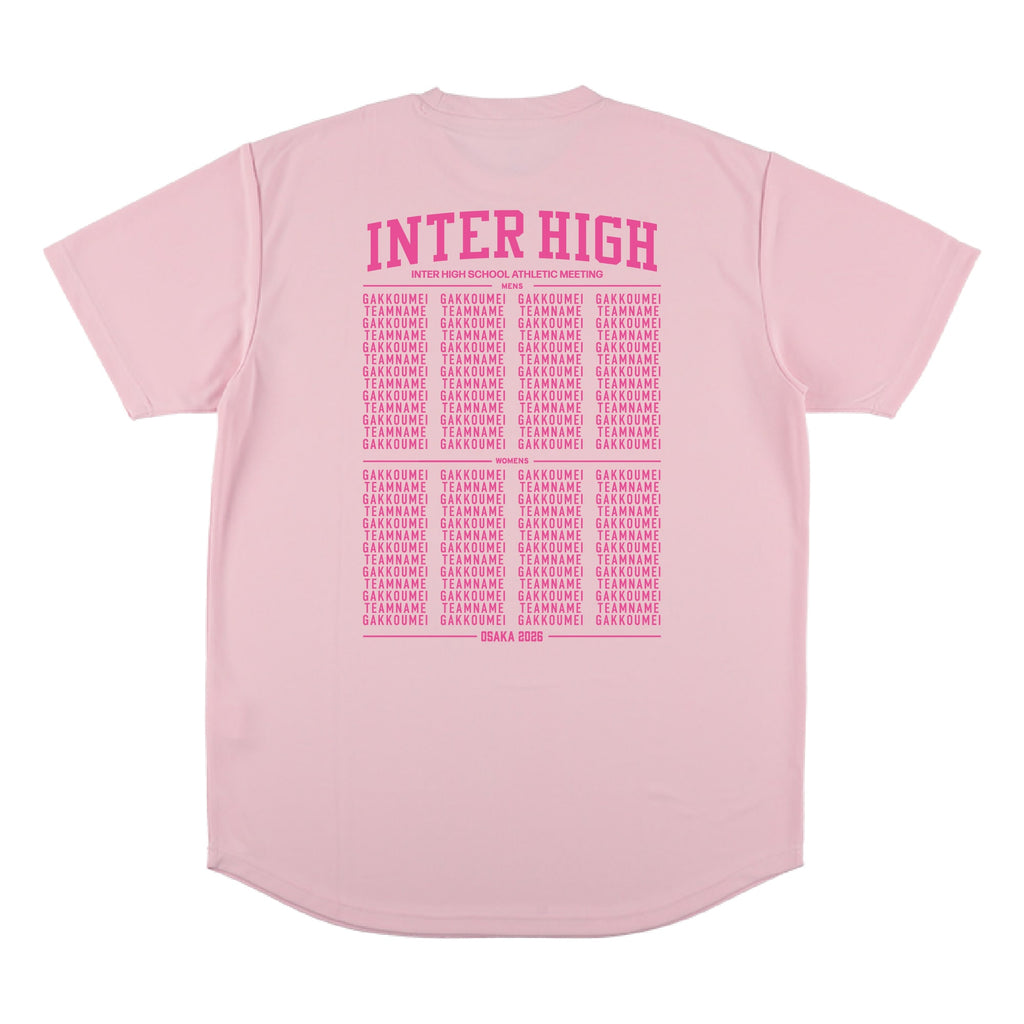 大会出場校名入り スポーツTシャツ(半袖)