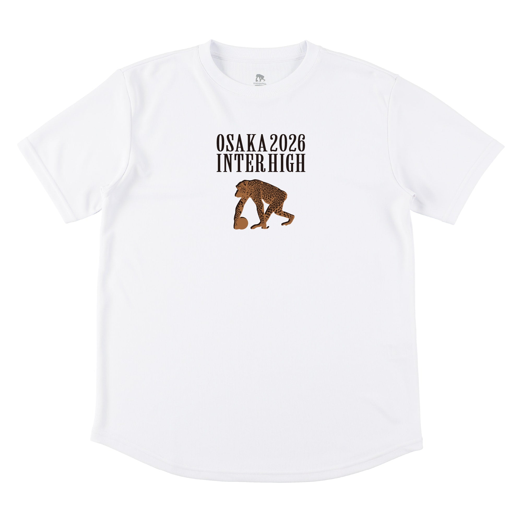 リアルレオパード柄 スポーツTシャツ(半袖)