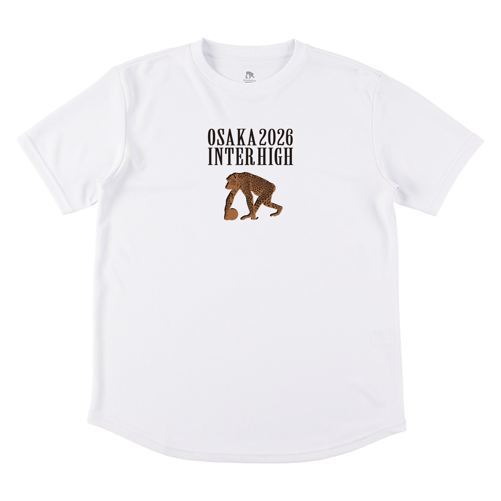 リアルレオパード柄 スポーツTシャツ(半袖)