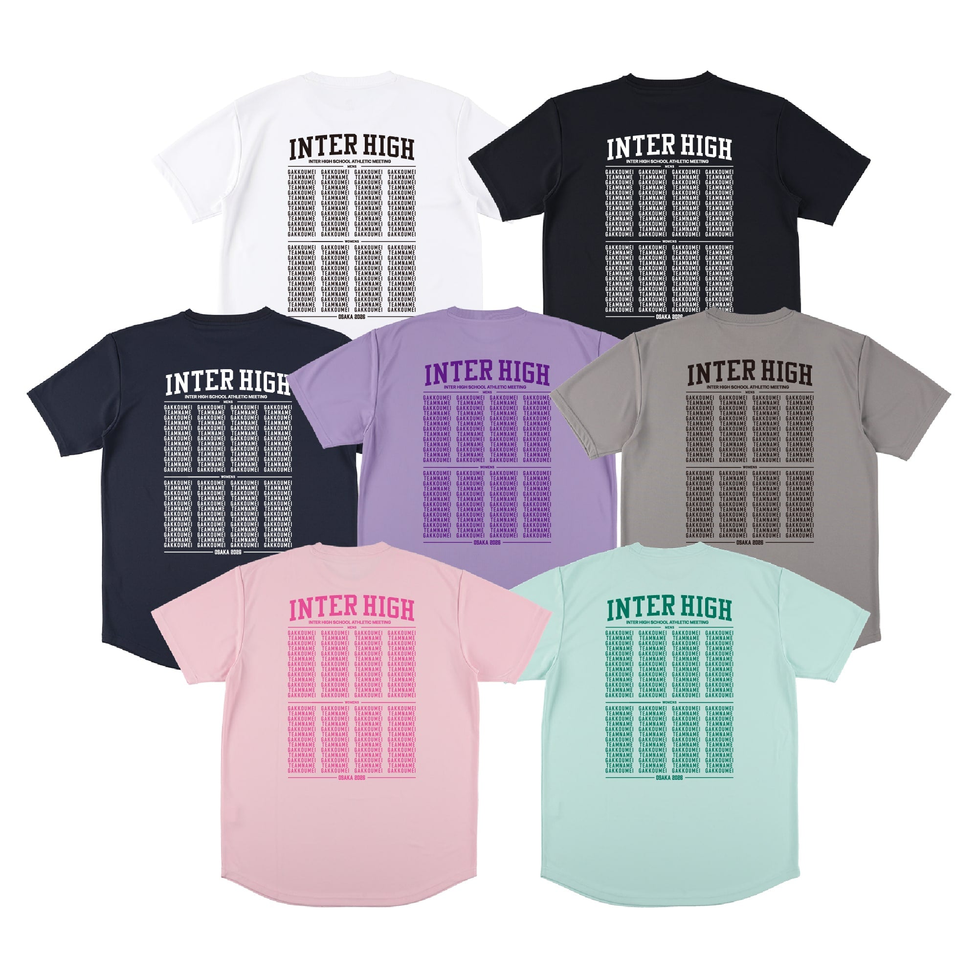大会出場校名入り スポーツTシャツ(半袖)