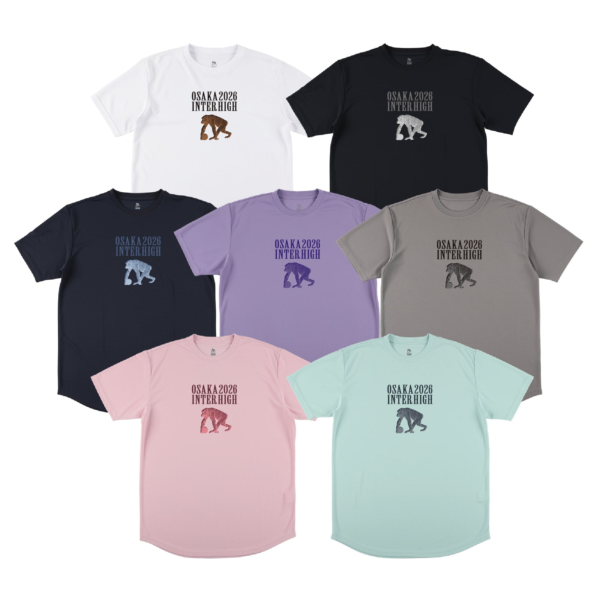 リアルレオパード柄 スポーツTシャツ(半袖)
